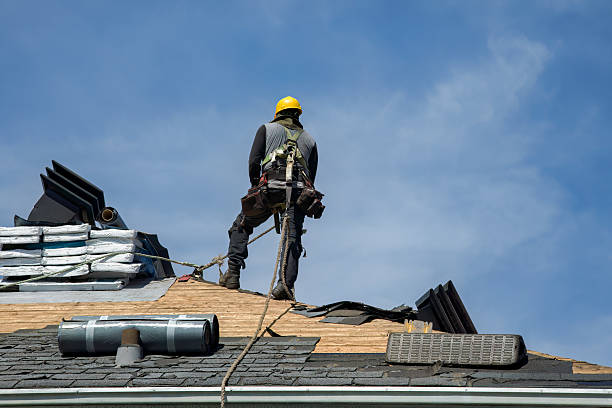 Professional Gutter Installation technician working in Cleveland, NY